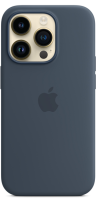 Apple Silicone Case iPhone 14 Pro with MagSafe Storm Blue