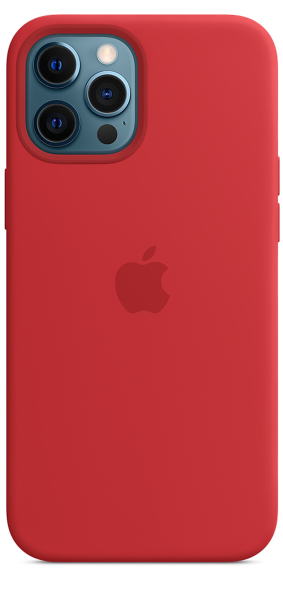 Apple Silicone Case iPhone 12 Pro Max with MagSafe Red