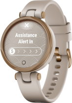 Garmin Lily Sport Rose Gold & Light Sand Silicone Band
