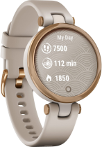 Garmin Lily Sport Rose Gold & Light Sand Silicone Band