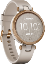 Garmin Lily Sport Rose Gold & Light Sand Silicone Band
