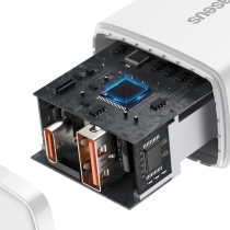 Baseus Compact Quick Charger Type-C/USB 20W White