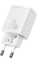 Baseus Compact Quick Charger Type-C/USB 20W White