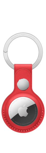 Apple AirTag Leather Key Ring (PRODUCT)RED