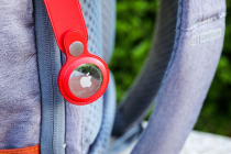 Apple AirTag Leather Key Ring (PRODUCT)RED