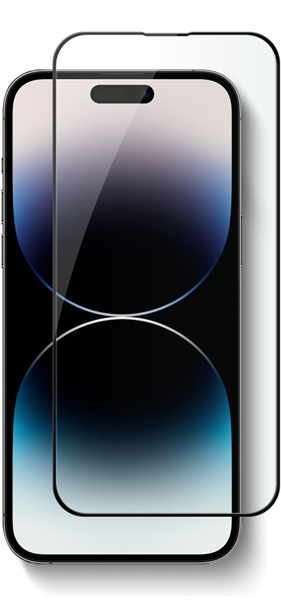 Vivid Full Face Tempered Glass Apple iPhone 14 Pro Max Black
