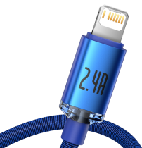 Baseus Crystal Shine Series Cable USB to Lightning 2.4A 2m Blue