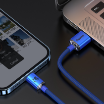 Baseus Crystal Shine Series Cable USB to Lightning 2.4A 2m Blue