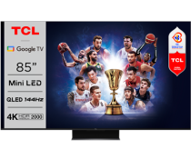 TCL 85C845 85'' 4K Mini-LED 144hz TV with QLED, Google TV and 2.1 Onkyo sound system