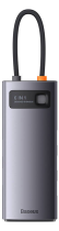 Baseus Multifunctional HUB Docking Station Metal Gleam Series 6 in 1 Type-C to HDMI+USB 3.0 Gray