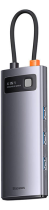 Baseus Multifunctional HUB Docking Station Metal Gleam Series 4 in 1 Type-C to USB 3.0 Gray