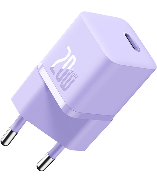Baseus GaN5 Fast Charger 1C 20W EU Purple