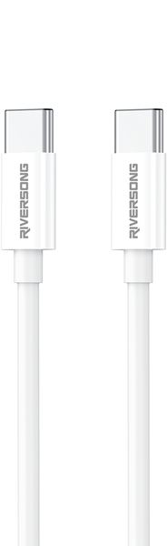 Riversong Cable Type-C to Type-C 3A 60W Lotus 08 1m White