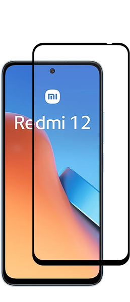 Vivid Full Face Tempered Glass Xiaomi Redmi 12 Black