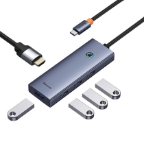 Baseus Multifunctional HUB Docking Station UltraJoy Series 5 in 1 Type-C to HDMI4K@30Hz+USB 3.0 Spac