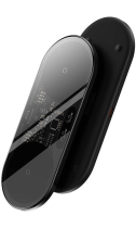 Baseus Wireless Charger 2-in-1 Digital 20W Black + USB to Type-C Cable 1m