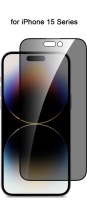 Vivid Full Face Tempered Glass Privacy Apple iPhone 15 Pro Black