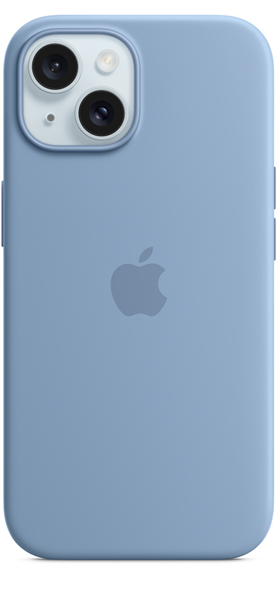 Apple iPhone 15 Silicone Case with MagSafe Winter Blue