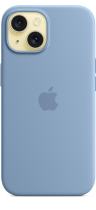 Apple iPhone 15 Silicone Case with MagSafe Winter Blue