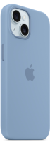 Apple iPhone 15 Silicone Case with MagSafe Winter Blue