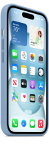 Apple iPhone 15 Silicone Case with MagSafe Winter Blue