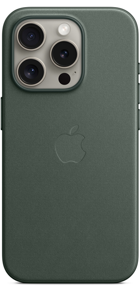 Apple iPhone 15 Pro FineWoven Case with MagSafe Evergreen