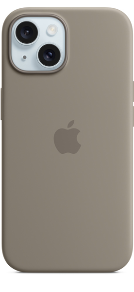 Apple iPhone 15 Silicone Case with MagSafe Clay