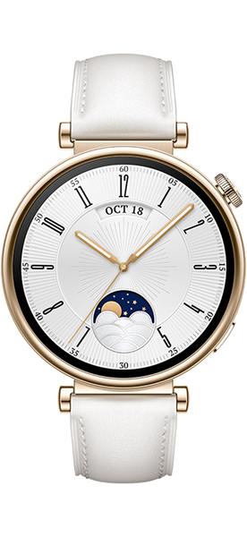 Huawei Watch GT 4 White Leather Strap
