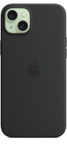 Apple iPhone 15 Plus Silicone Case with MagSafe Black