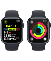 Apple Watch Series 9 GPS 45mm Midnight Aluminium Case with Midnight Sport Band M/L