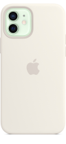 Apple Silicone Case iPhone 12/12 Pro with MagSafe White