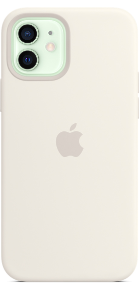 Apple Silicone Case iPhone 12/12 Pro with MagSafe White