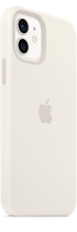 Apple Silicone Case iPhone 12/12 Pro with MagSafe White