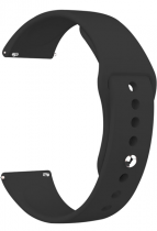 Vivid Universal Watch Strap Silicone 22mm Midnight Black