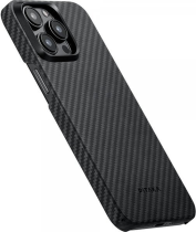 Pitaka MagEZ Case 4 Apple iPhone 15 Pro Black / Grey / Twill (KI1501P)