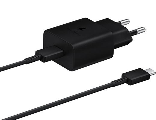 Samsung Fast Travel Charger 15W + Cable Type C To Type C Black
