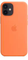 Apple Silicone Case iPhone 12 mini with MagSafe Kumquat
