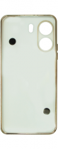 Vivid Silicone Case Pearl Chain Holder Redmi 13C White/Gold