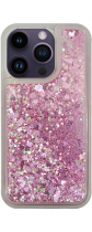 Vivid Liquid Glitter Case Apple iPhone 14 Pro Pink