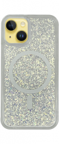Vivid Magsafe Glitter Shine Case Apple iPhone 15 Silver