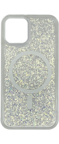 Vivid Magsafe Glitter Shine Case Apple iPhone 15 Silver