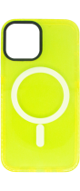 Vivid Magsafe Silicone Case Apple iPhone 12/12 Pro Yellow