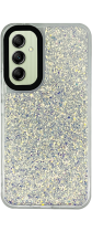 Vivid Glitter Shine Case Samsung Galaxy A14 4G/5G Silver