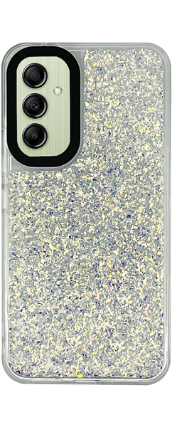 Vivid Glitter Shine Case Samsung Galaxy A14 4G/5G Silver