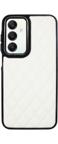 Vivid Diamond Shape PU Leather Case Samsung Galaxy A25 5G White