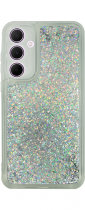 Vivid Liquid Glitter Case Samsung Galaxy A35 5G Silver