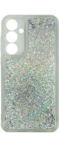 Vivid Liquid Glitter Case Samsung Galaxy A35 5G Silver