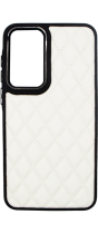 Vivid Diamond Shape PU Leather Case Samsung Galaxy A55 5G White