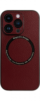 Vivid Magsafe Leather Case Apple iPhone 15 Pro Purple