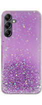 Vivid Liquid Glitter Case Samsung Galaxy A14 4G/5G Purple/Multicolor